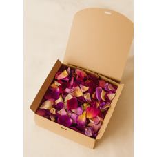 Kraft Box with Rose Petals - 4 Liters